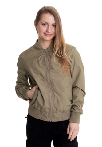 Urban Classics – Ladies Light Bomber Khaki – Jacke – Grün – XS – 100% Polyester