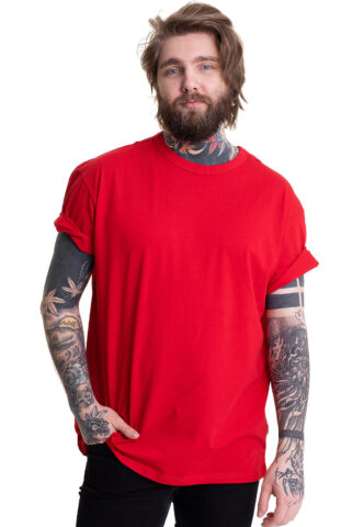 Urban Classics – Organic Basic Cityred – T-Shirt – Rot – S – 100% Bio-Baumwolle