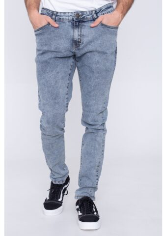 Urban Classics – Slim Fit Light Skyblue Acid Washed – Jeans – Blau – W28 / L32 – 98% Baumwolle, 2% Elastan