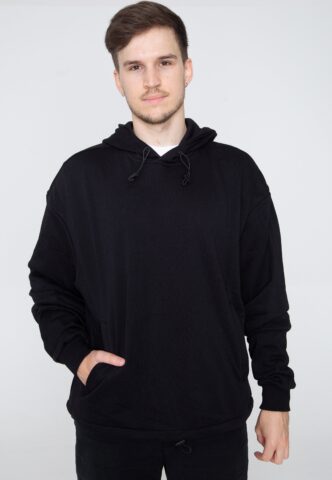 Urban Classics – Sport Black – Hoodie – Schwarz – S – 65% Baumwolle, 35% Polyester