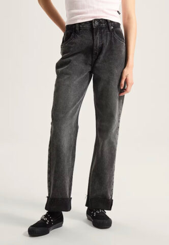 Vans – Annabelle Straight Leg Stonewash Black – Jeans – Schwarz – W27 – 100% Baumwolle