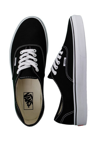 Vans – Authentic Black/White – Schuhe – Schwarz – EU 46 – Textile/Textile/Gummi