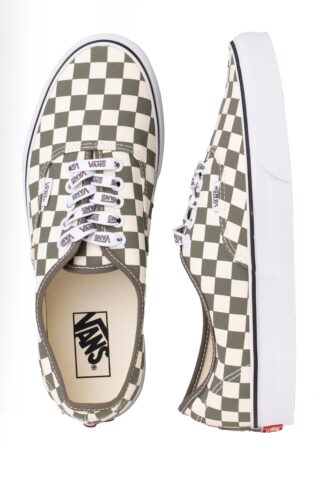 Vans – Authentic Check Kalamata – Schuhe – Beige – EU 36,5 – Textile/Textile/Gummi