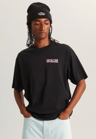 Vans – Barb Plate Loose Black – T-Shirt – Schwarz – L – 100% Baumwolle