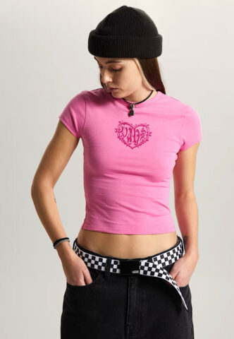 Vans – Barbed Heart W Pink Fizz – T-Shirt – Pink – M – 100% Baumwolle