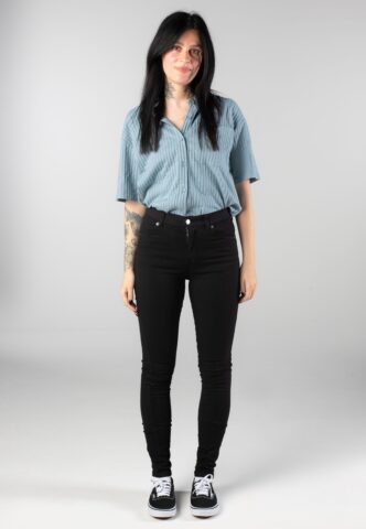 Vans – Bedford Knit Button Up Citadel – Hemd – Blau – XS – 70% Baumwolle, 30% Polyester