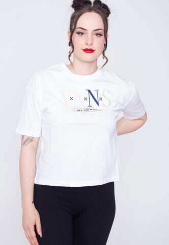 Vans – Burn Slow White – T-Shirt – Weiß – S – 100% Baumwolle