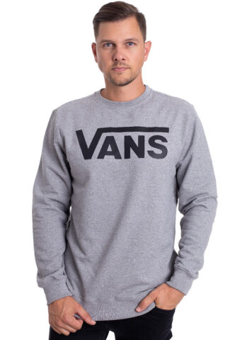 Vans – Classic Crew II Cement Heather/Black – Sweater – Grau – S – 80% Baumwolle, 20% Polyester