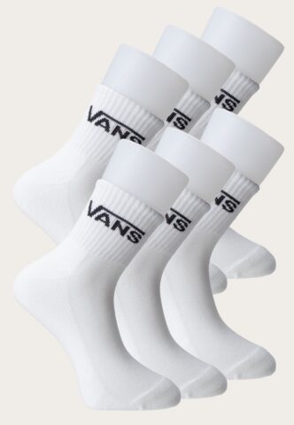 Vans – Classic Half Crew Pack Of 6 White – Socken – Weiß – L – gid://shopify/Metaobject/261668765933