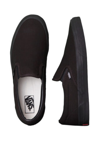 Vans – Classic Slip-On Black/Black – Schuhe – Schwarz – EU 38,5 – Textile/Textile/Gummi