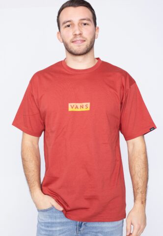 Vans – Classic Easy Box Chili Oil – T-Shirt – Orange – S – 100% Baumwolle