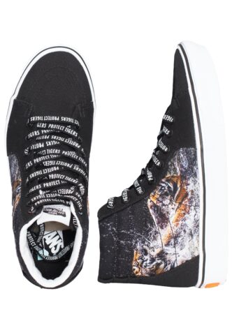 Vans – ComfyCush SK8 Hi Discovery Projectcat/Playing Tigers – Schuhe – Schwarz – EU 36 – Textile/Textile/Gummi