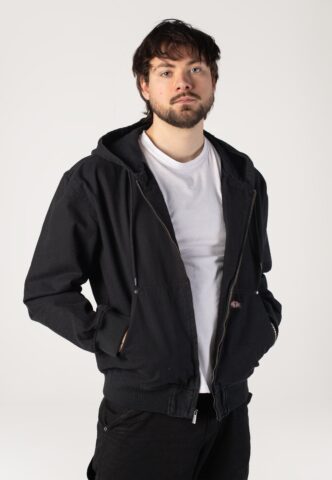 Dickies – Unlined Canvas Hooded Black – Jacke – Schwarz – XL – 97% Baumwolle, 3% Elastan