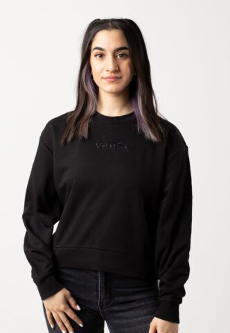 Vans – Essential FT RLX Crew Black – Sweater – Schwarz – XS – 70% Baumwolle, 30% Polyester