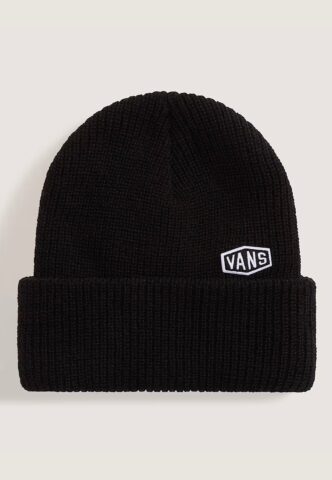 Vans – Hex Patch Cuff Black – Beanie – Schwarz – Onesize – 100% Polyacryl