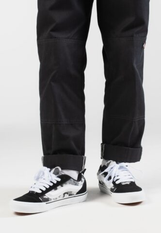 Vans – Knu Skool Camo Black/White – Schuhe – Schwarz – EU 43 – Textile, Leather/Textile/Gummi