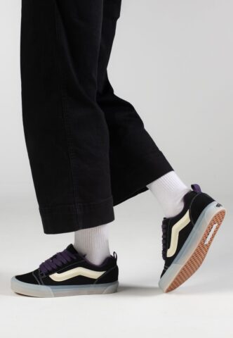 Vans – Knu Skool Glow Black/Purple – Schuhe – Schwarz – EU 43 – Textile, Leather/Textile/Gummi