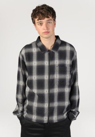 Vans – Larkspur Zip Plaid Flannel Black – Hemd – Schwarz – M – 100% Baumwolle