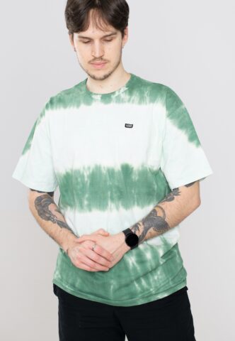 Vans – Off The Wall Stripe Tie Dye Clearly Aqua – T-Shirt – Grün – S – 100% Baumwolle