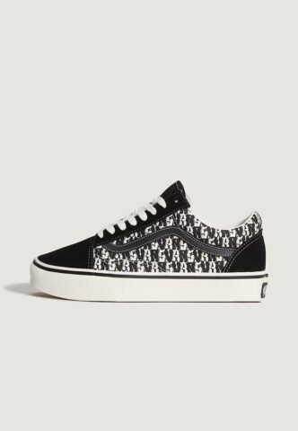 Vans – Old Skool Black/Marshmallow – Schuhe – Schwarz – EU 40,5 – Textile, Leather/Textile/Gummi