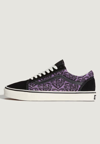 Vans – Old Skool Black/Purple – Schuhe – Lila – EU 38,5 – Textile, Leather/Textile/Gummi