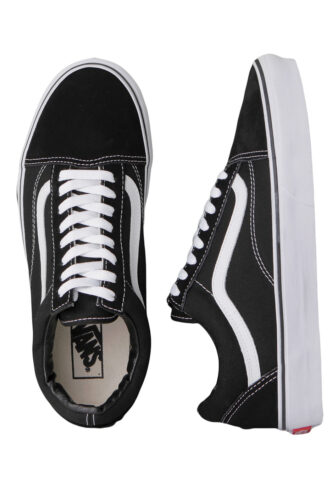 Vans – Old Skool Black/White – Schuhe – Schwarz – EU 37 – Textile, Leather/Textile/Gummi