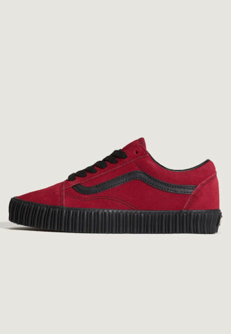 Vans – Old Skool Creeper Grunge Bordeaux – Girl Schuhe – Weinrot – EU 38,5 – Leather/Textile/Gummi