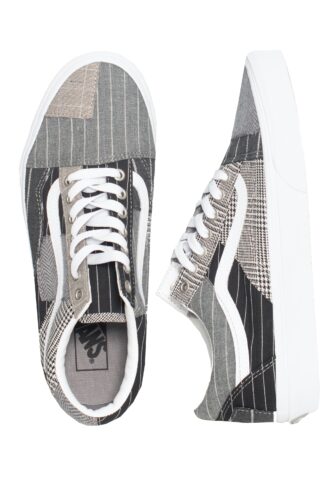 Vans – Old Skool Patchwork Conference Call Suiting Grey – Schuhe – Grau – EU 36 – Textile, Synthetic/Textile/Gummi