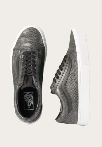 Vans – Old Skool Snake Black – Girl Schuhe – Schwarz – EU 40 – Leather/Textile/Gummi