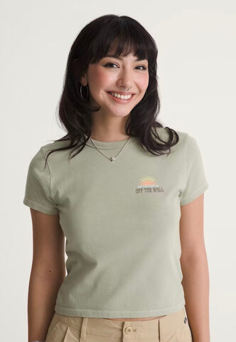 Vans – Pipe Dream Soft Sage – T-Shirt – Grün – L – 100% Baumwolle