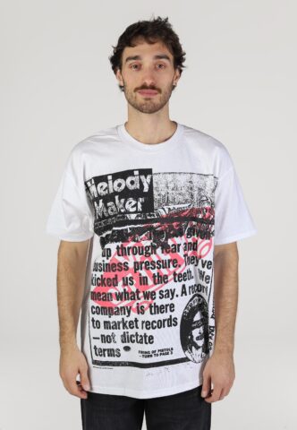 Vans x Sex Pistols – Read All About It White – T-Shirt – Weiß – M – 100% Baumwolle