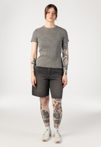 Vans – Sirelle Cut-Off Washed Black – Shorts – Grau – W26 – 100% Baumwolle