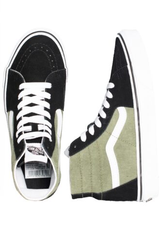 Vans – Sk8-Hi Tapered Mini Cord Green – Girl Schuhe – Grün – EU 36 – Textile, Leather/Textile/Gummi