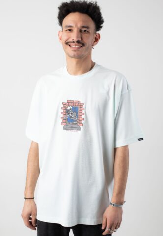 Vans – Skull Window Hint Of Mint – T-Shirt – Grün – S – 100% Baumwolle