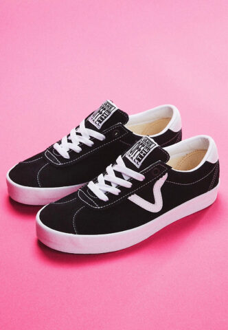Vans – Sport Low Black/White – Schuhe – Schwarz – EU 37 – Leather/Textile/Gummi