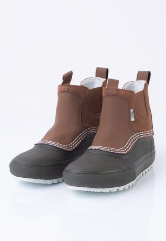 Vans – Standard Mid Chelsea Hana Beaman Brown/Green – Girl Schuhe – Braun – EU 39 – Textile, Leather/Textile/Gummi