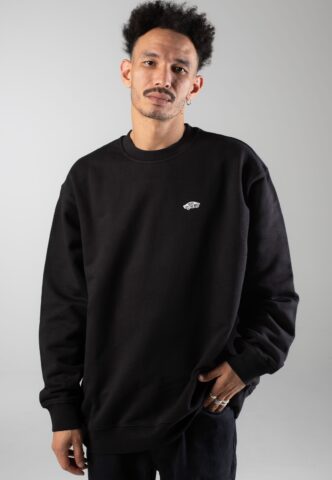 Vans – Style 76 II Loose Crew Black/White – Sweater – Schwarz – M – 100% Baumwolle