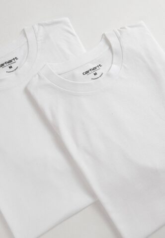 Carhartt WIP – Standard Crew Neck Pack Of 2 White/White – T-Shirt – Weiß – L – 100% Baumwolle
