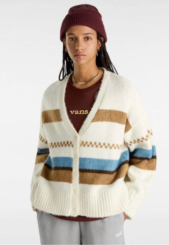 Vans – Valerie Stripe Marshmallow – Cardigan – Beige – S – 59% Polyacryl, 41% Polyester