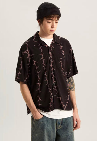 Vans – Van Doren Printed Camp Black – Hemd – Schwarz – XL – 100% Viskose