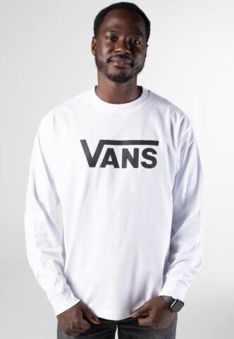Vans – Vans Classic White – Longsleeve – Weiß – L – 100% Baumwolle