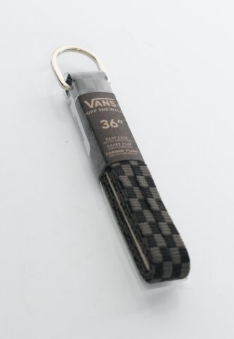 Vans – Vans Laces 36″ Black/Charcoal Checkerboard – Schnürsenkel – Grau – Onesize – 100% Polyester