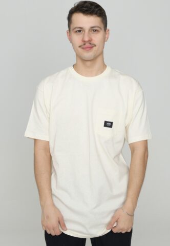 Vans – Woven Patch Pocket Antique White – T-Shirt – Weiß – S – 100% Baumwolle
