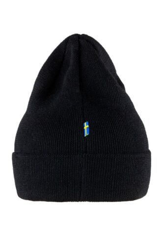 Fjällräven – Vardag Classic Black – Beanie – Schwarz – Onesize – 100% Polyester