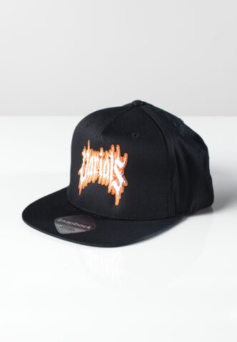 Varials – Orange Outline Logo Snapback – Cap – Schwarz – Onesize – 100% Baumwolle