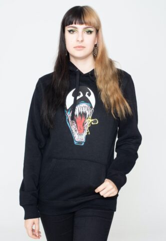 Venom Marvel – Retro Face – Hoodie – Schwarz – XXL – 80% Baumwolle, 20% Polyester