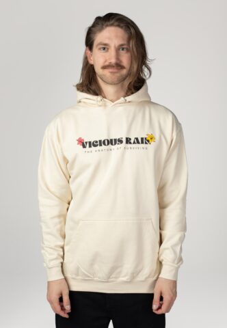 Vicious Rain – The Anatomy Of Surviving Vanilla Milkshake – Hoodie – Beige – M – 80% Baumwolle, 20% Polyester