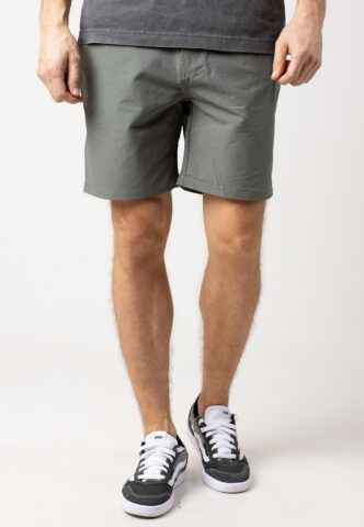 Vintage Industries – Eton Rock – Shorts – Grau – M – 95% Baumwolle, 5% Elastan