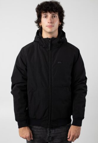 Vintage Industries – Omega Black – Jacke – Schwarz – XL – Obermaterial: 100% Polyester; Futter: 100% Polyester