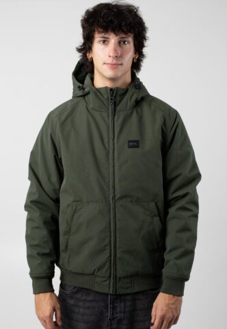 Vintage Industries – Omega Dark Olive – Jacke – Grün – S – Obermaterial: 100% Polyester; Futter: 100% Polyester